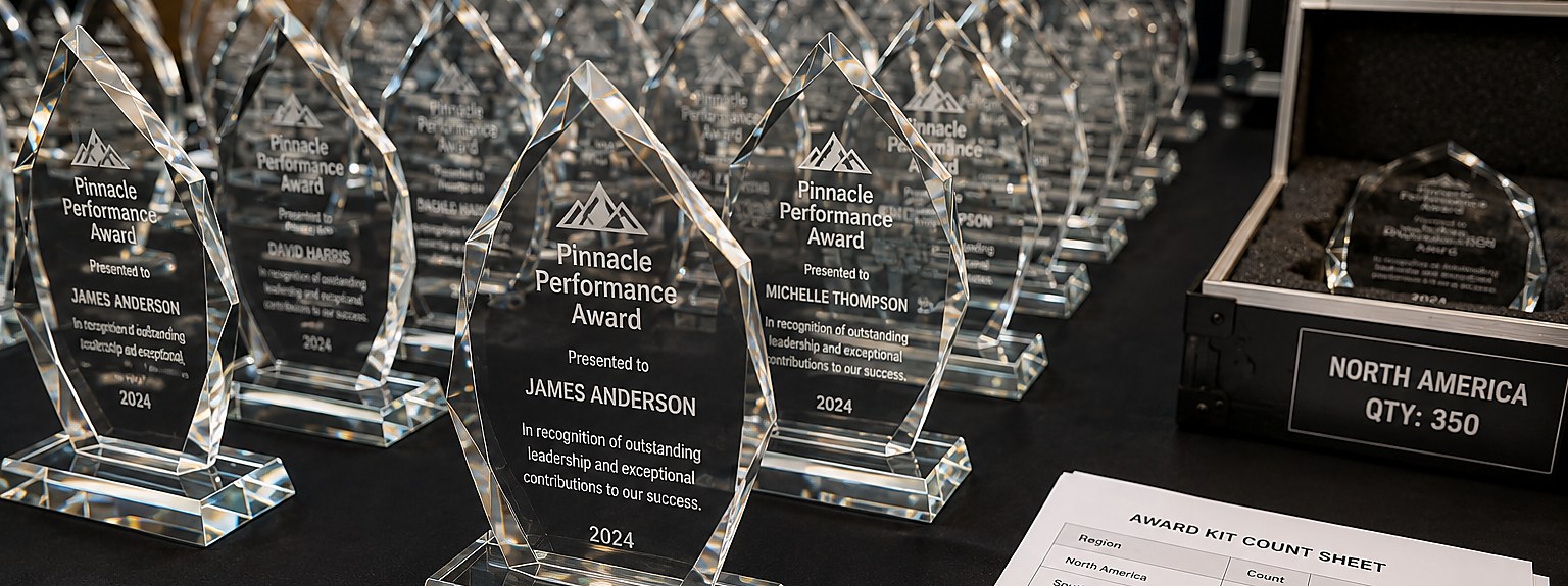 National sales awards — 1,400 units, 38 destinations