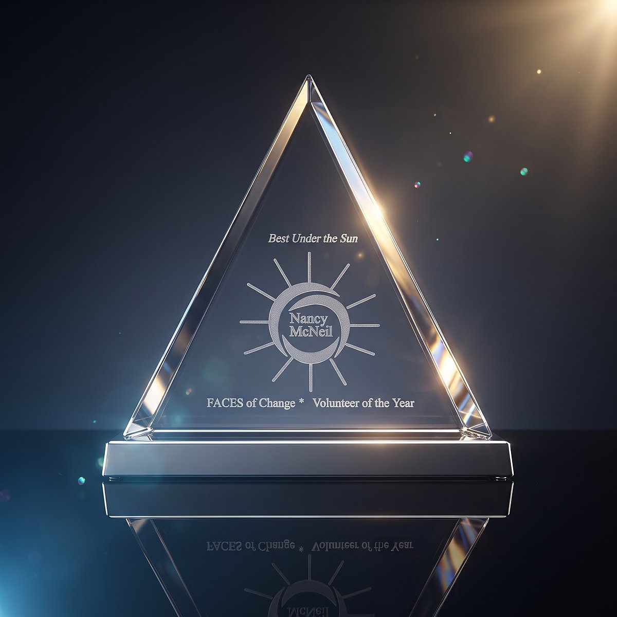 Beveled Triangle Award