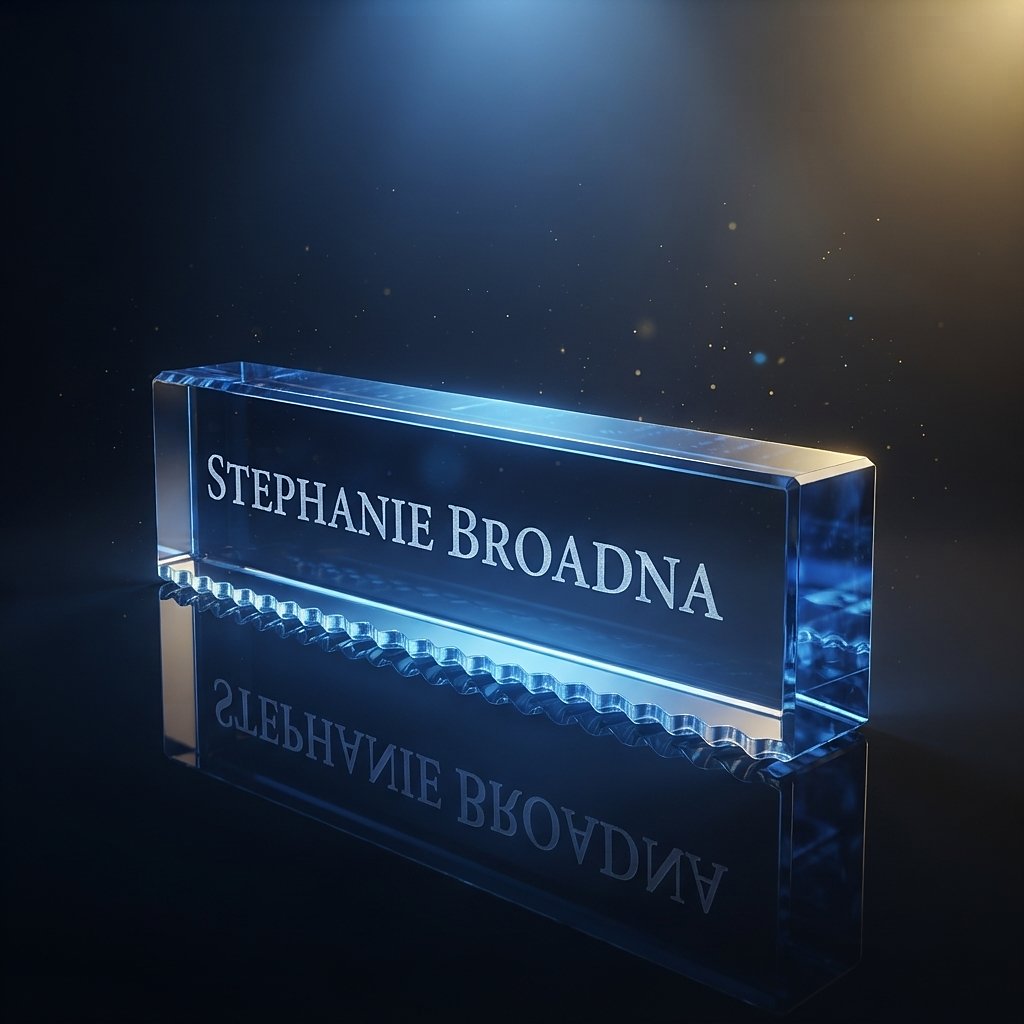 Grooved Desk Nameplate