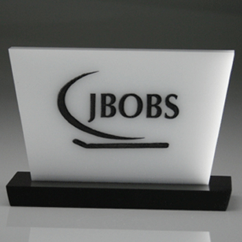 Engraved acrylic sign