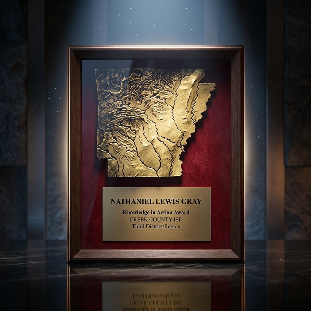 Arkansas State Shadow Frame Award