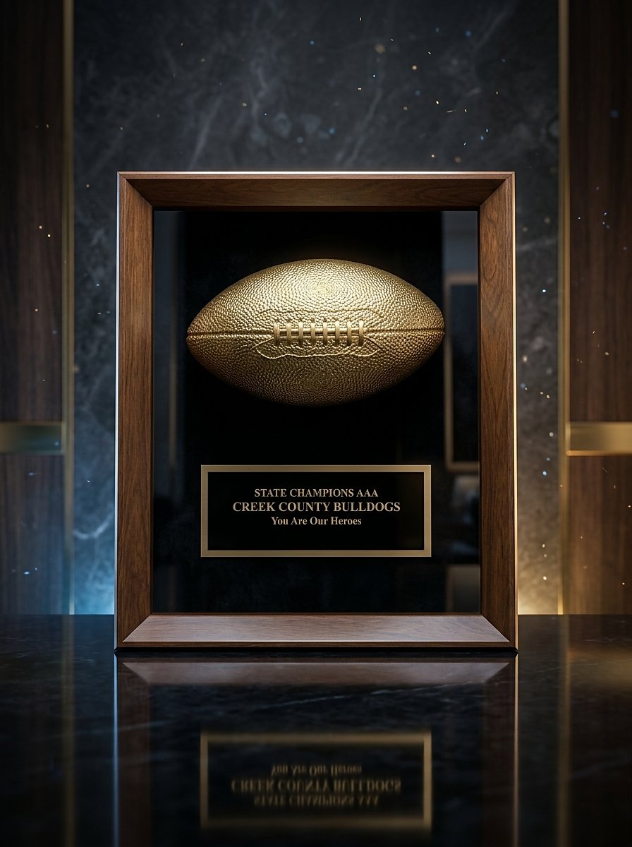 Football Shadow Frame Award