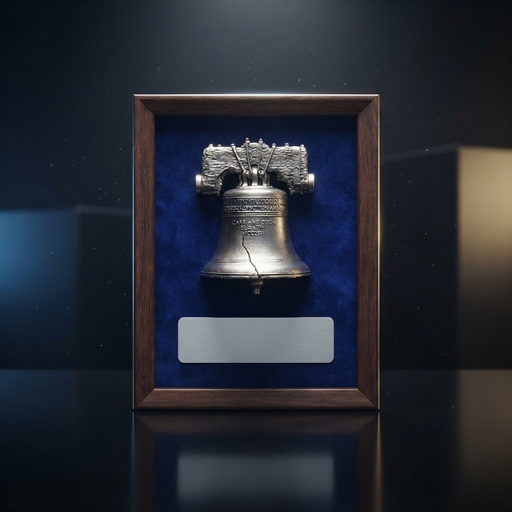 Liberty Bell Shadow Frame Award