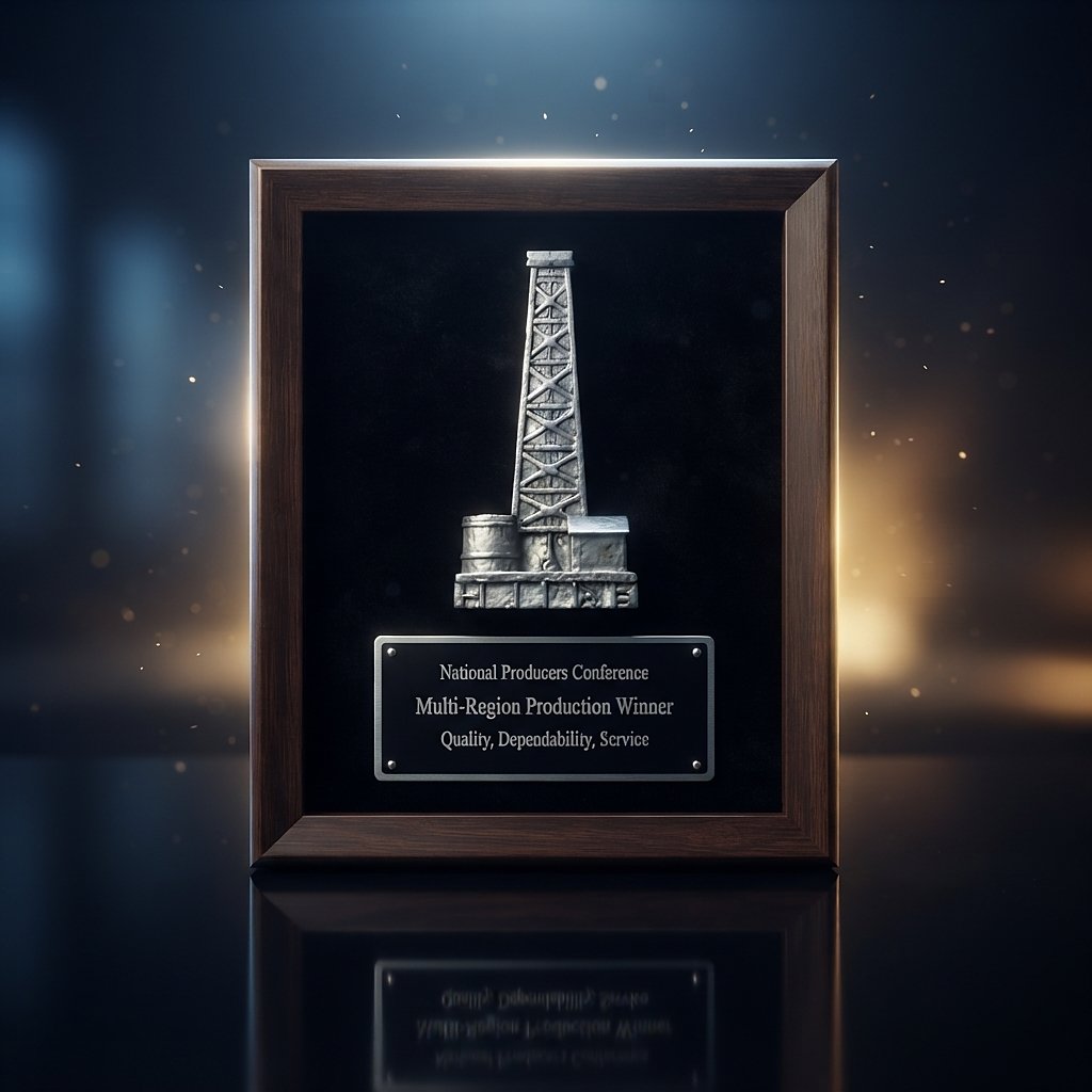 Oil Well Shadow Frame Award
