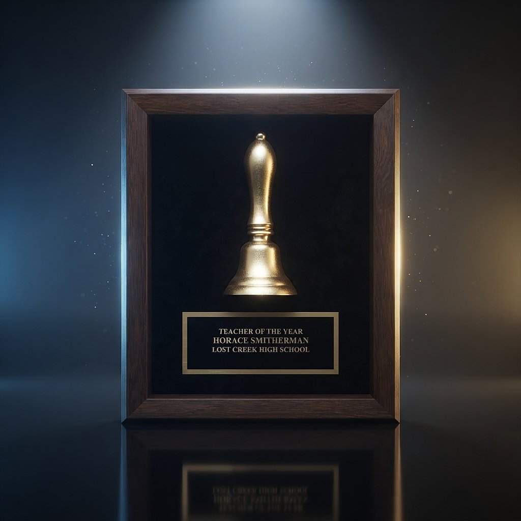 Teachers Bell Shadow Frame Award