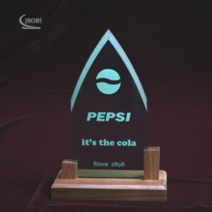 SGP Point Plaque in Walnut Base